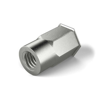 Écrous à sertir RIVKLE® inox tête extra-fine fût semi-hexa ouvert