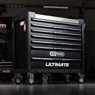 Servante d'atelier vide ultimate xl - noire - 7 tiroirs