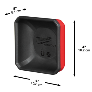 Bac magnétique 10x10 cm, système packout 